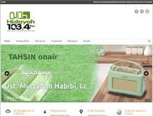 Tablet Screenshot of hidayahfm.com